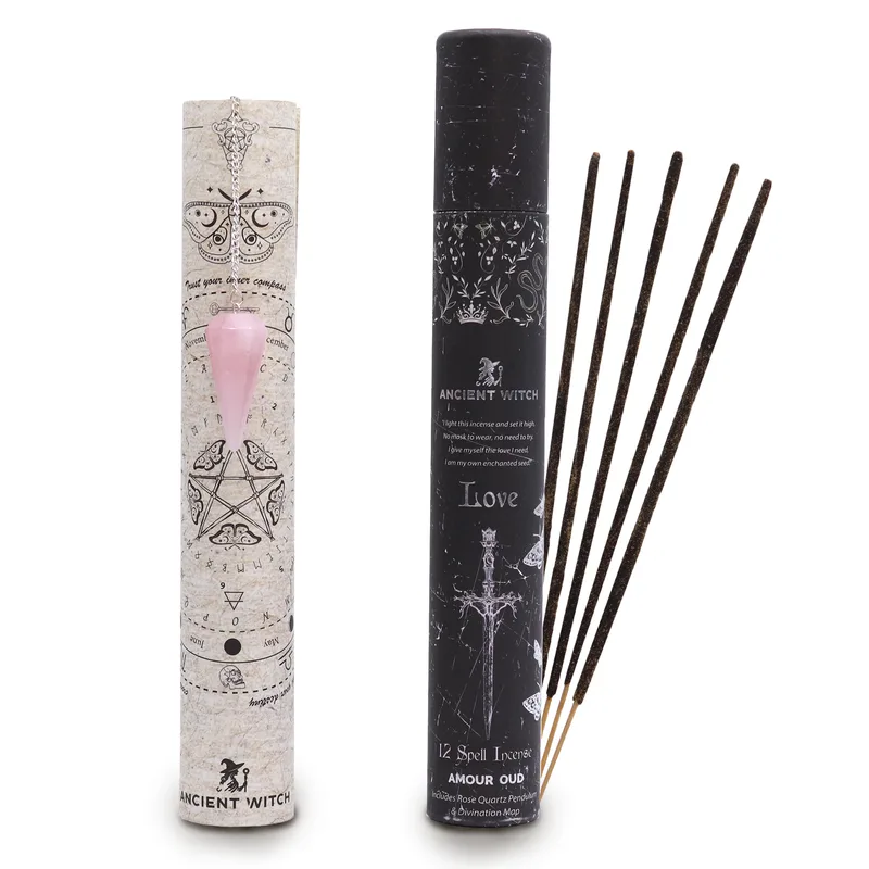 Ancient Witch Spell Incenso - Love - Rosa Quartz Pendulum — foto 6