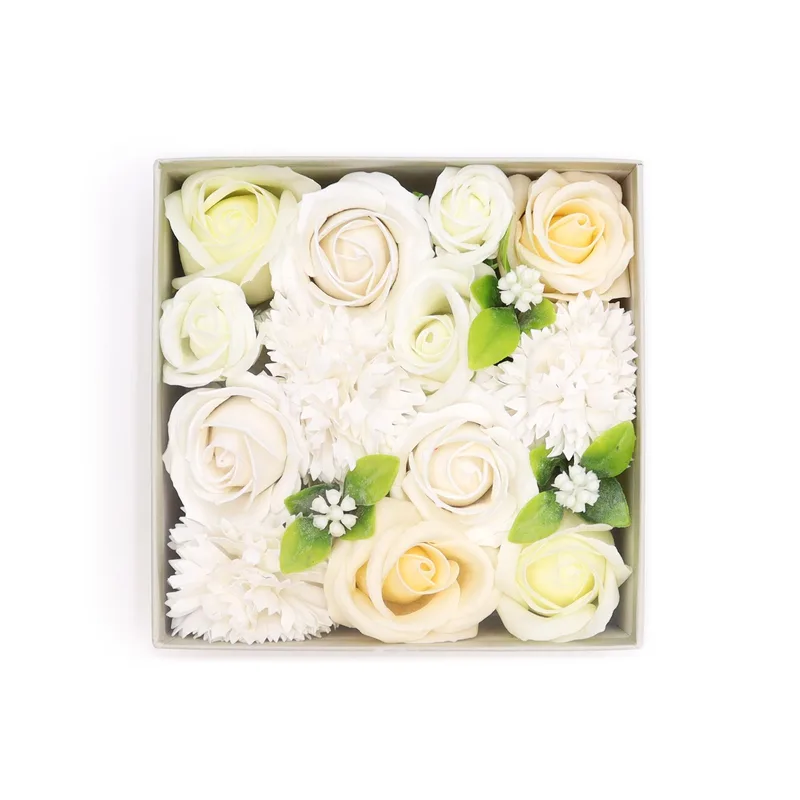 Square Scatola Wedding Blessings Bianco & Ivory