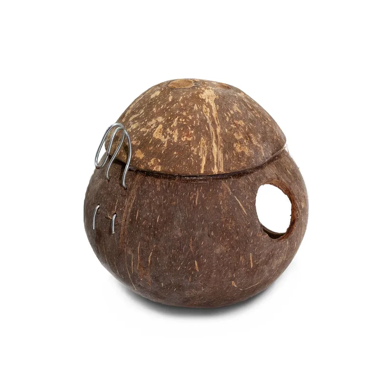 Casa per Uccelli in Cocco Naturale – con Gancio – 13cm — foto 2
