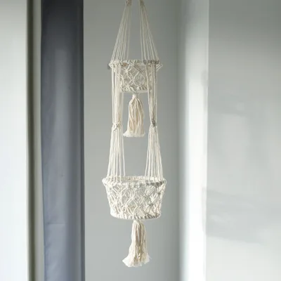 Macrame Pot Porta - Double Porta — foto 3