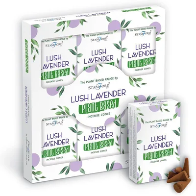 Plant Based Incenso Cones Lush Lavanda — foto 1