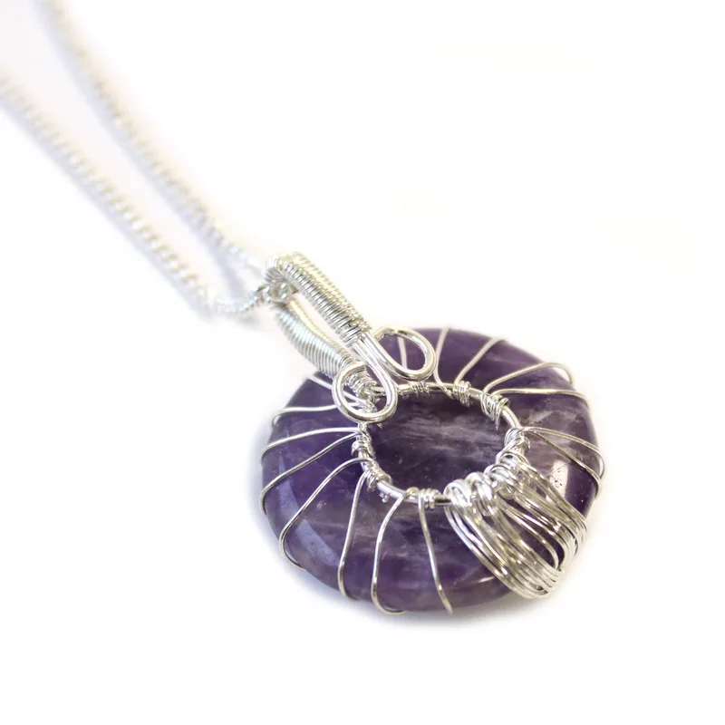 Albero of Life Gemstone Necklace Amethyst — foto 2