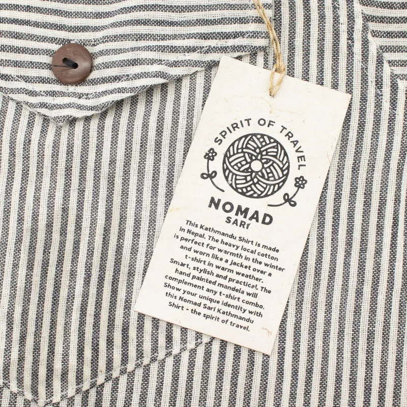 Nomad Sari Grandad Shirt Grey Stone Large — foto 2