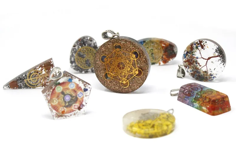 Orgonite Power Pendant Multi Power Chakra Lrg — foto 5