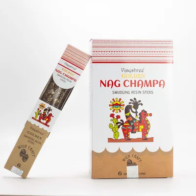 Golden Nag Champa Smudging Resin Sticks - 30g — foto 5