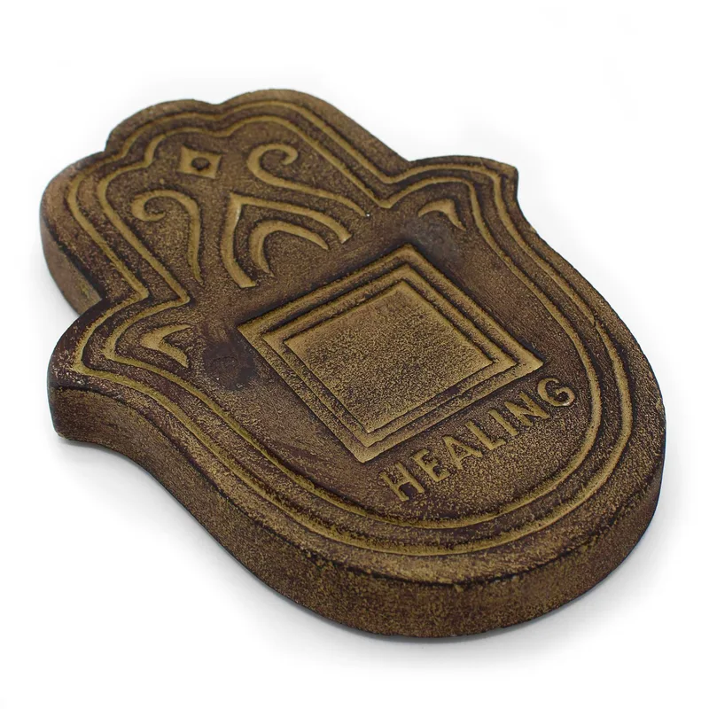 Healling Incenso Plate Nero Lava-Stone