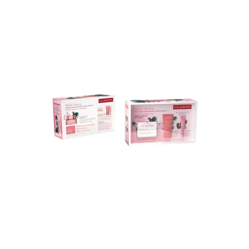 Clarins Set Multi Activa Dia Tp 50ml Noche Tp 15ml Labios 21
