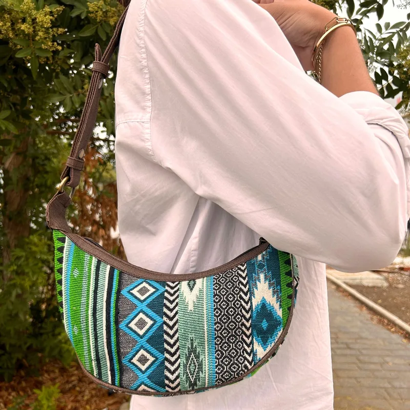 Jacquard Hobo Bag Bold Greens — foto 3
