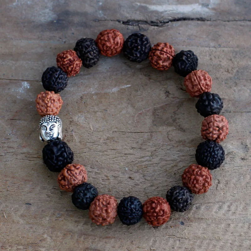Rudraksha Buddah Bangle Mala - Mix — foto 2