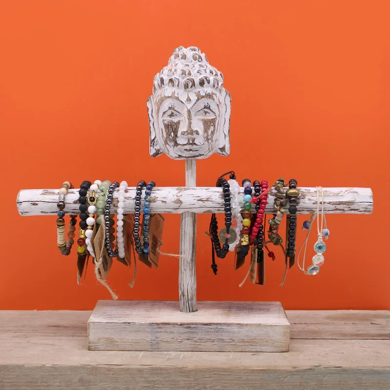Single Branch & Buddha Stand - Whitewash — foto 2
