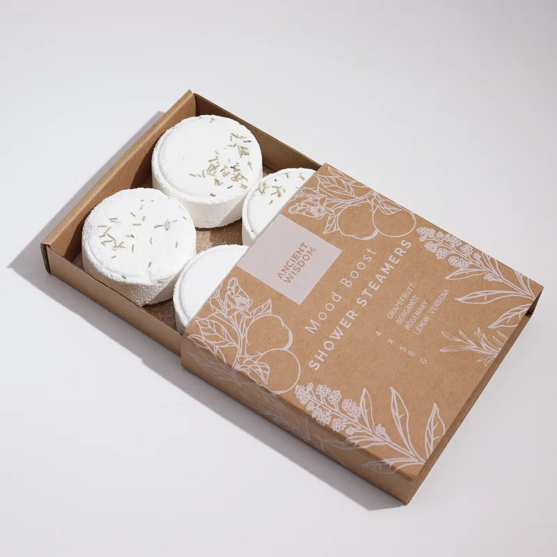 Zen Shower Steamers - Therapy Wellness Quartet - Mood Boost Bianco — foto 3
