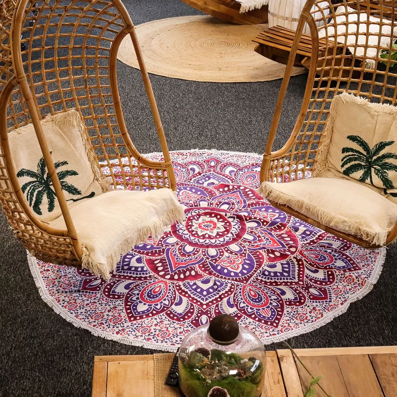 Large Mandala Roundy Art Pink & Purple