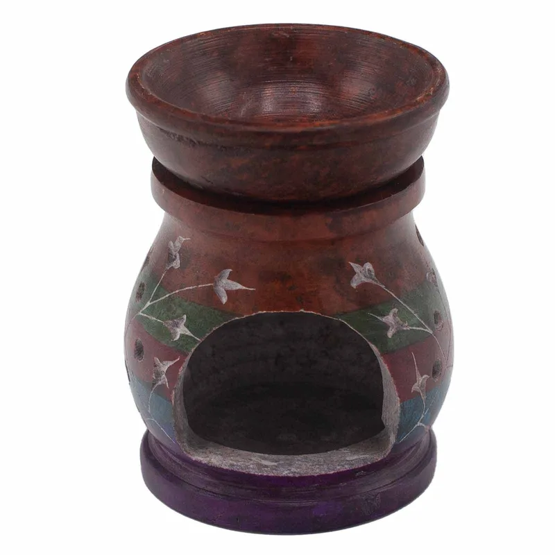 Soapstone Olio Bruciatore 10cm Hamsa Five Colours — foto 2