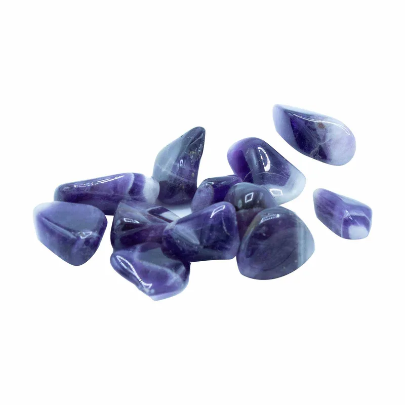 Pack of 24 Tumble Stone Amethyst Banded M — foto 1
