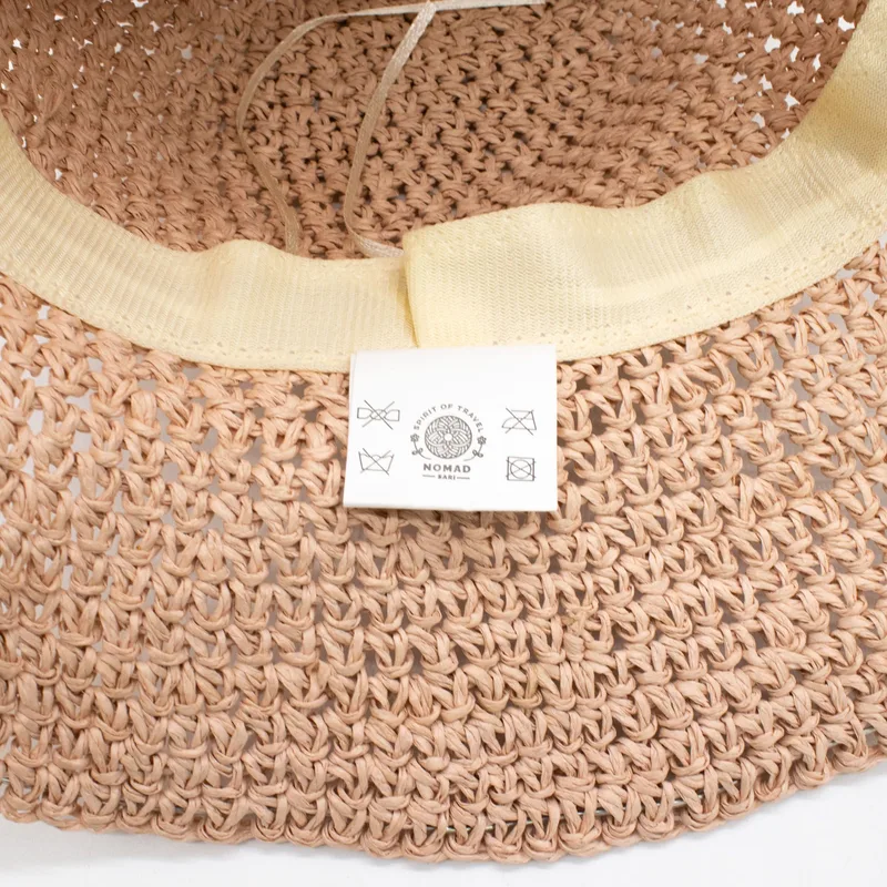 Nomad Sari Floppy Straw Sun Hat - Rosa Blush — foto 1