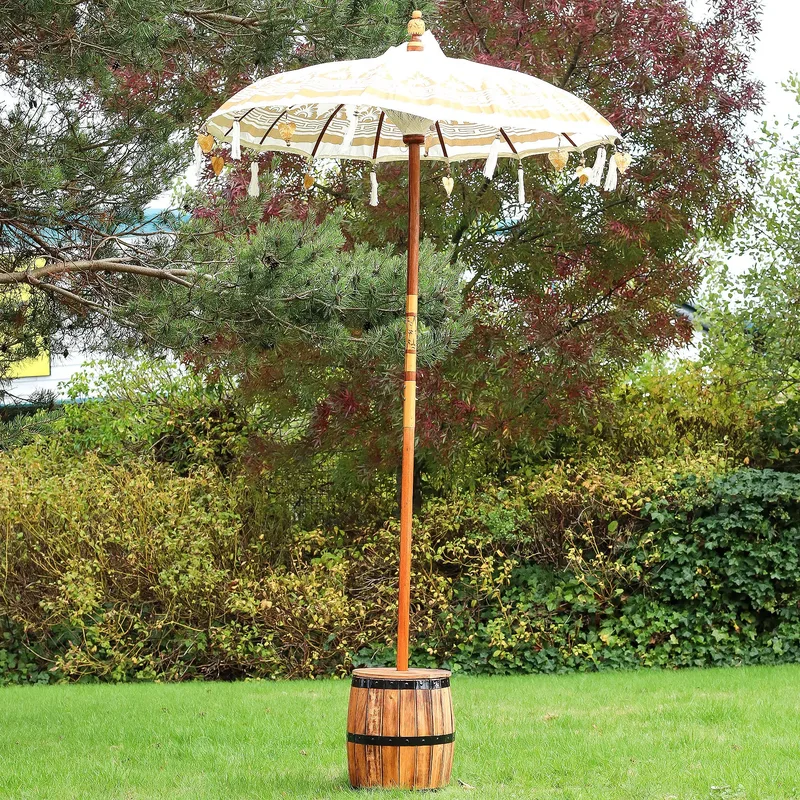 Bali Patio Parasol - Canvas - Naturale Decor - 1.5m — foto 3