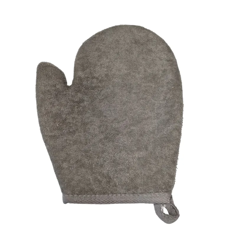 Bamboo & Linen Bagno Glove - Charcoal