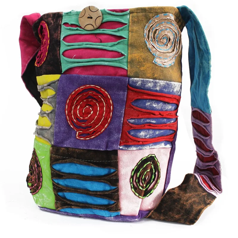 Ethnic Sling Bag Purple / Spiral — foto 2