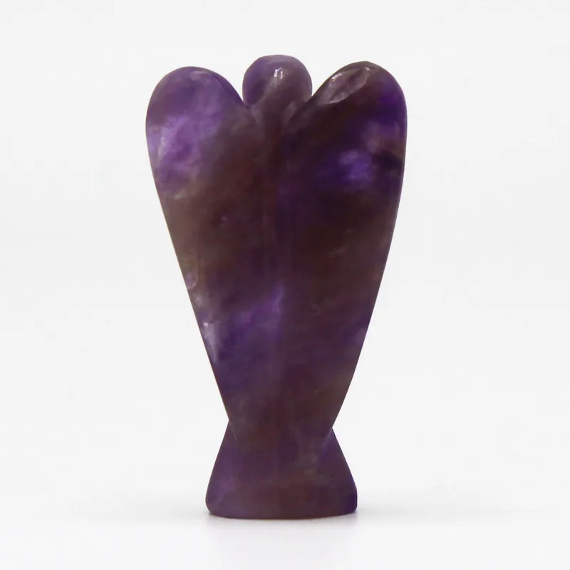Hand Carved Gemstone Angel - Amethyst — foto 3