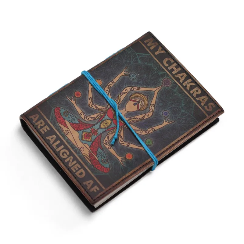 Leather Printed Notebook – My Chakras Are Aligned AF 17.8×12.7 cm — foto 5