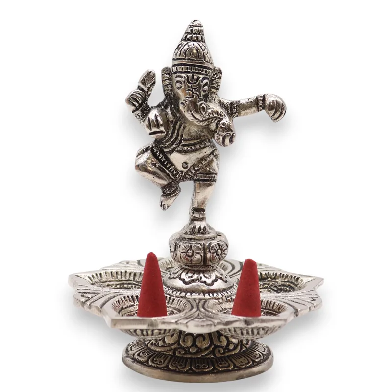 Dancing Ganesha Incenso Porta 14x10cm