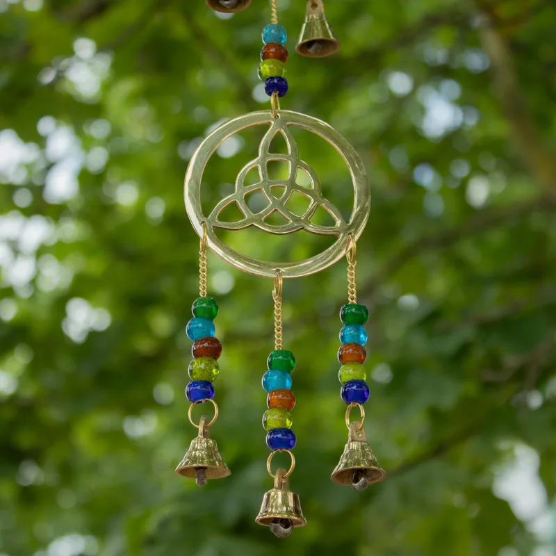Indian Chimes Brass Celtic Drop 7 Bells 6x64cm — foto 5