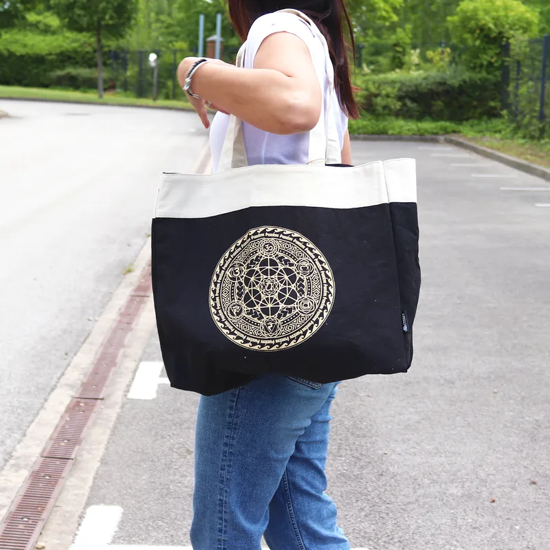 Oversized Tote Bag Chocolate Stonewash 14oz Freedom Chakra