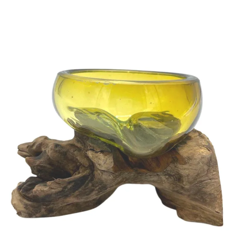 Molton Glass Mini Ambra Bowl on Legno — foto 2