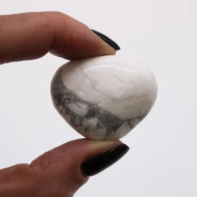 Bag of 12 Medium African Tumble Stones - Bianco Howlite - Magnesite — foto 1