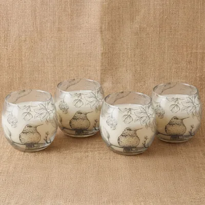 Small Glass Jar Candele - Drawn by Flame — foto 2