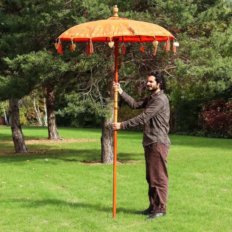 Bali Patio Parasol - Cotton - Arancia Decor - 1.5m