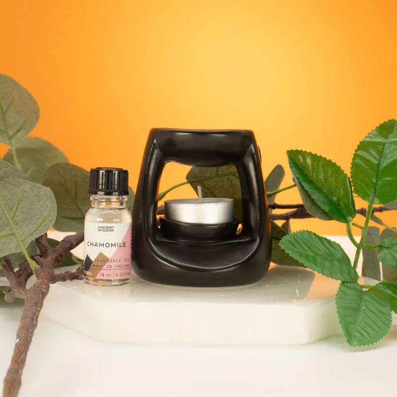 Ceramic Zen Olio Bruciatore - Small Classic - Matt Nero — foto 1