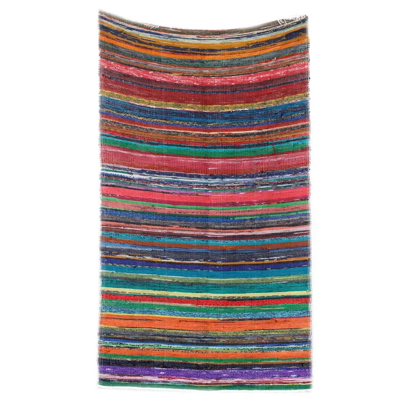 155 x 90cm Luxury Rag Rug Naturale — foto 2