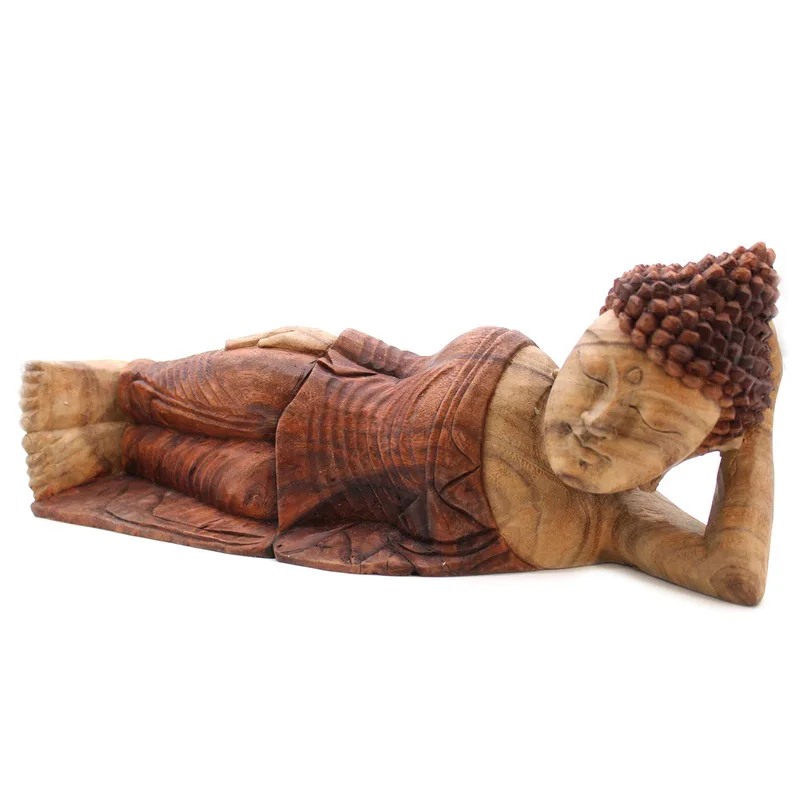 Hand Carved Buddha Statue 50cm Sleeping — foto 4