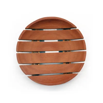 Classic Mahogany Sapone Dish - Round