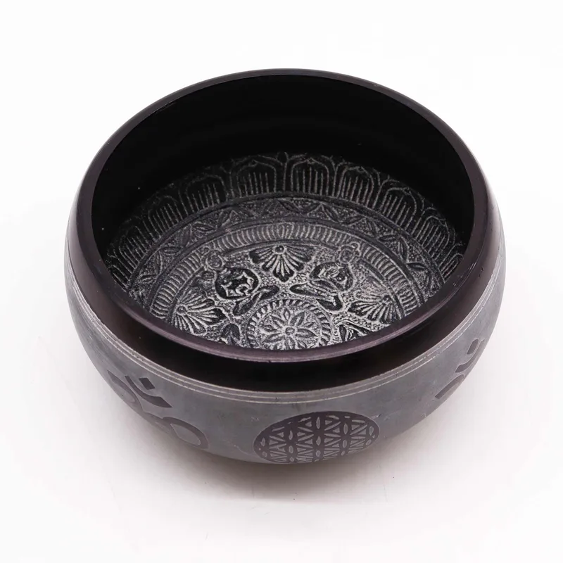 Earth Powder Singing Bowl Om Five Buddha 16cm — foto 1