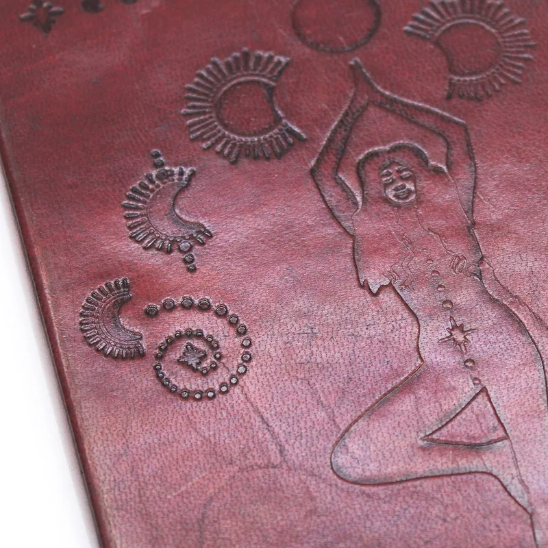 Small Notebook with strap Cosmic Goddess