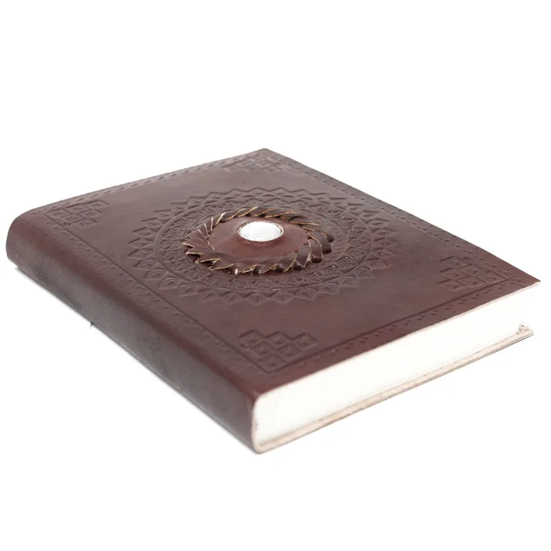 Leather Moonstone Notebook 17x12 cm — foto 1