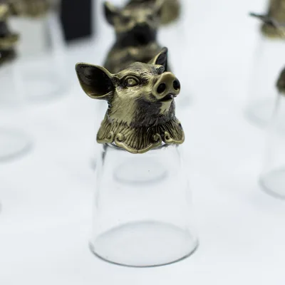 Bottom Up Shot Glasses Forest & Mystical Creatures Antique Bronze — foto 5