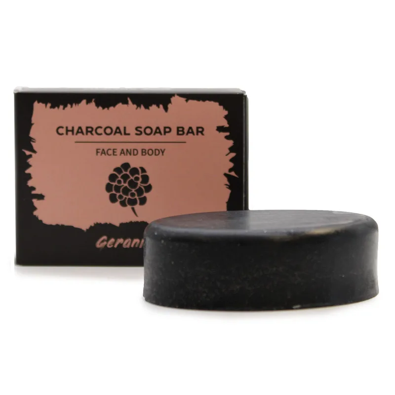 Charcoal Sapone 85g - Geranium — foto 4