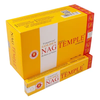 15g Golden Nag - Temple Incenso — foto 1