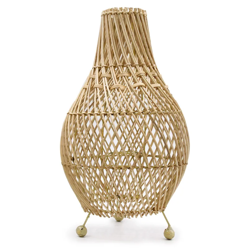 Rattan Table Lamps Naturale