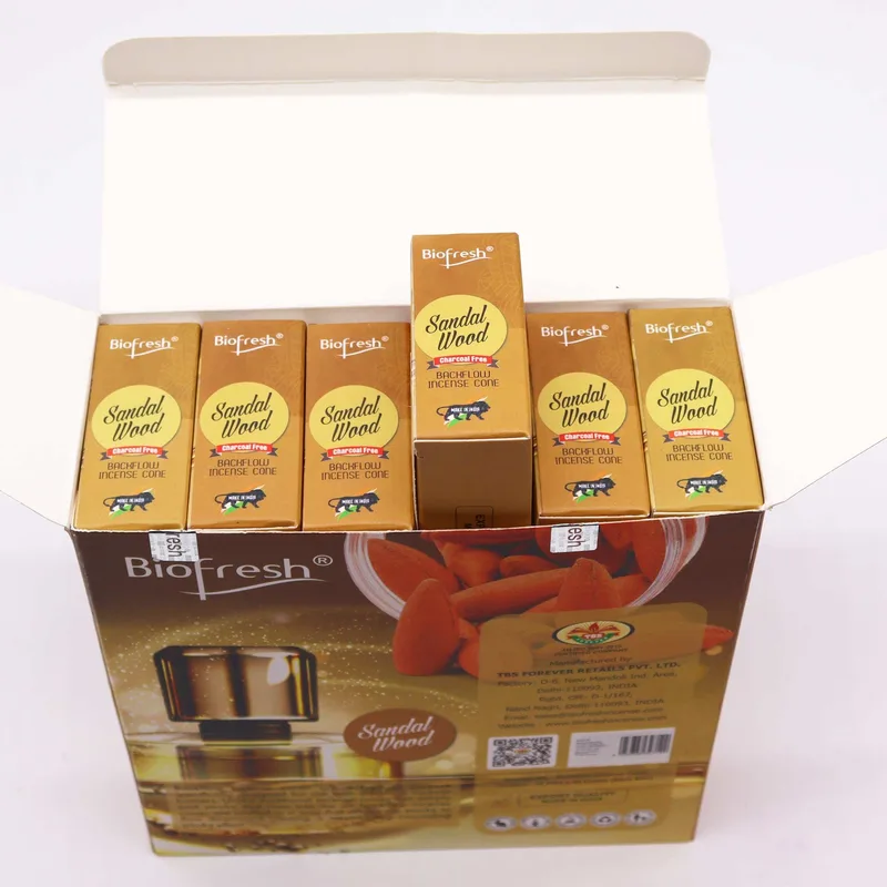 Biofresh Backflow Incenso Cones (40 cones) - Sandalwood — foto 1