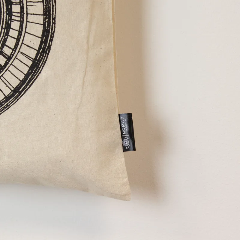 Nomad Sari Iconic Basic Tote Bag - Urban Mandala - Naturale 4oz — foto 4