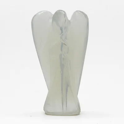 Hand Carved Gemstone Angel - Opalite — foto 3