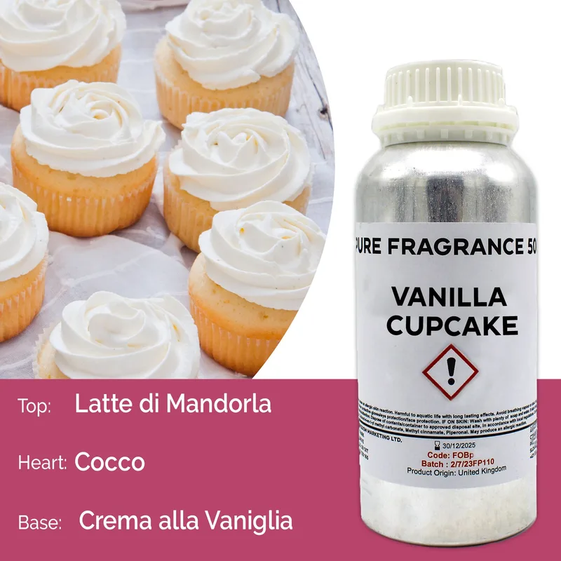 Vaniglia Cupcake Puro Profumo Olio 500ml — foto 2