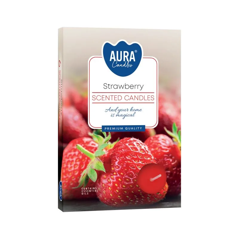 Set of 6 Profumato Tealights - Strawberry — foto 1
