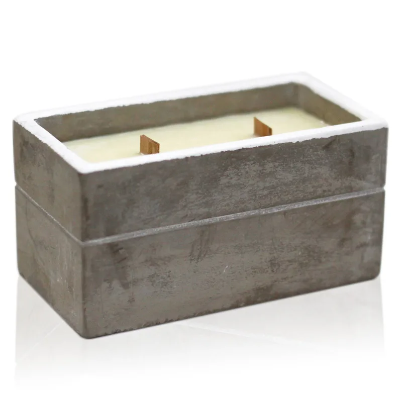 Large Concrete Soy Candela - Spiced South Sea Lime