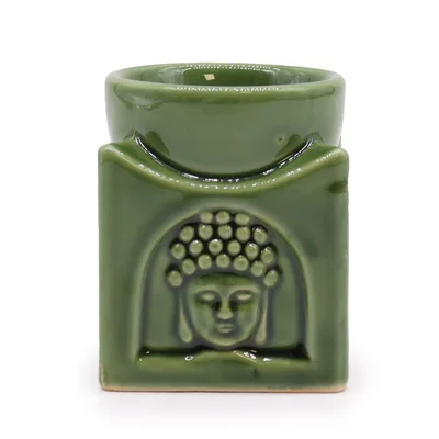 Square Buddha Bruciatore - Dark Jade