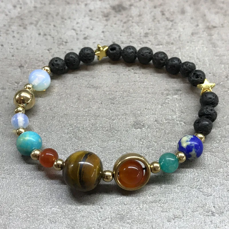 Bracciale Lava Stone - Sistema Solare Oro — foto 1